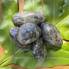 Black Moonstone Polished Pebbles