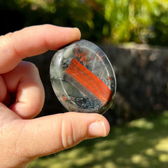 Bloodstone Worry Stone