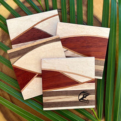 Custom Maui Made Wood Coasters