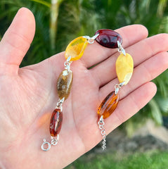 Multi-Color Baltic Amber Bracelet