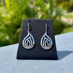 Pele's Tears Earrings in Sterling Silver