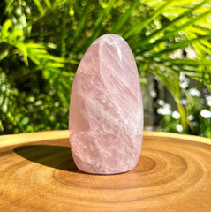 Polished Rose Quartz Crystal