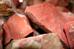 Red Jasper Stones in a Pile