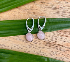 Rose Quartz Drop Earrings