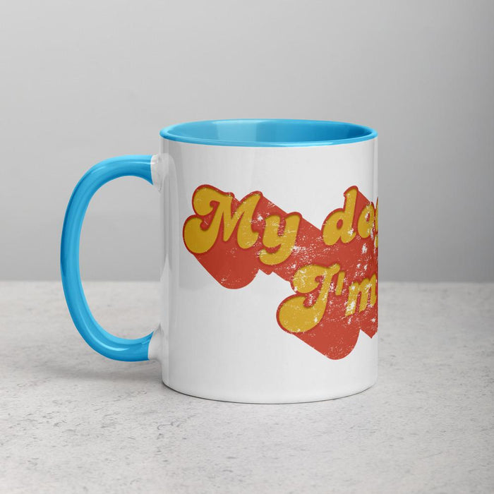 My dog think's I'm cool : Mug with Color Inside - dog mom gifts - dog dad gifts - FUREVER USA - Rescue Dog Books