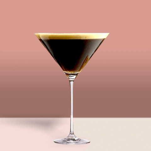 Espresso Martini Cocktail in martini glass