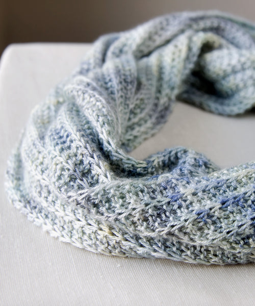 infinity scarf on table