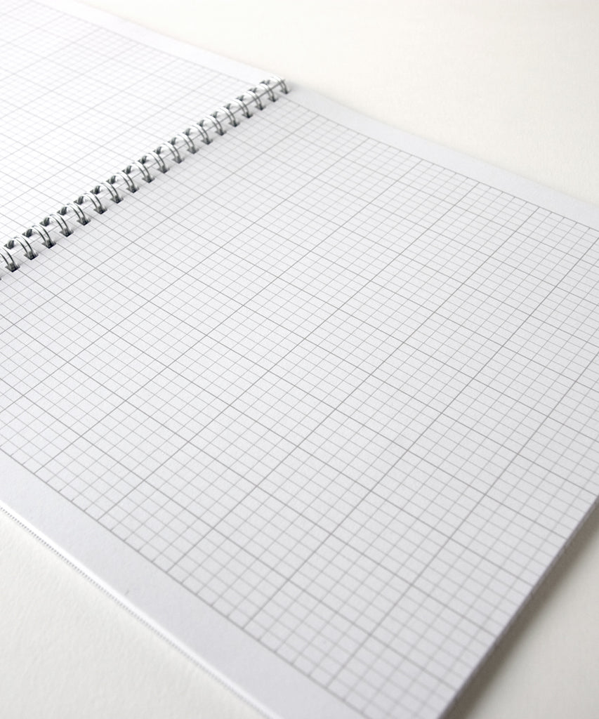 graph paper spiral bound notebook