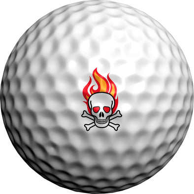 Flaming Skulls - Golfdotz