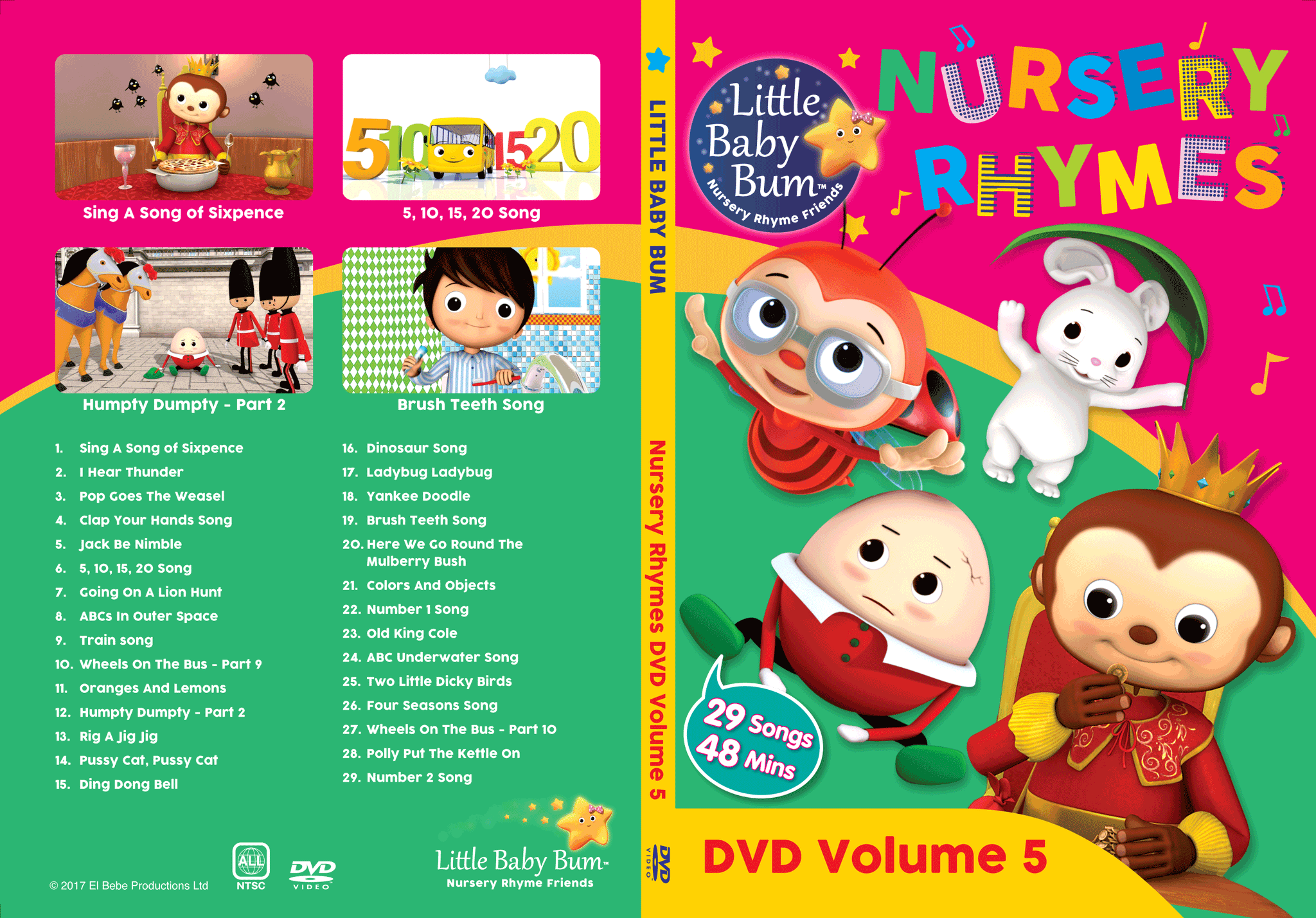 Volume 5 Nursery Rhymes Lbb Dvds