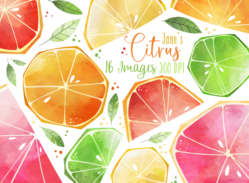 Citrus Graphics Set – Digitalartsi