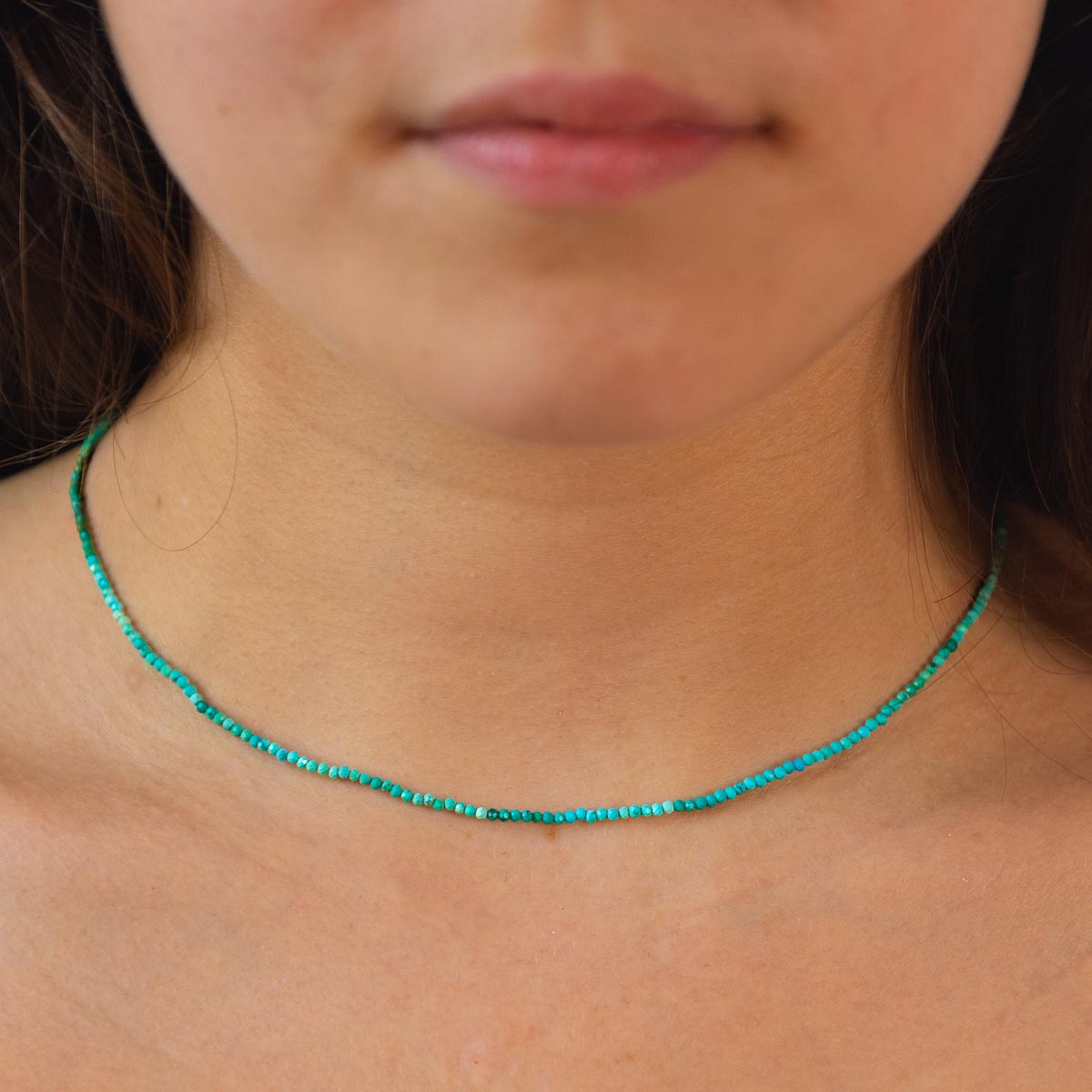 Turquoise beaded necklace