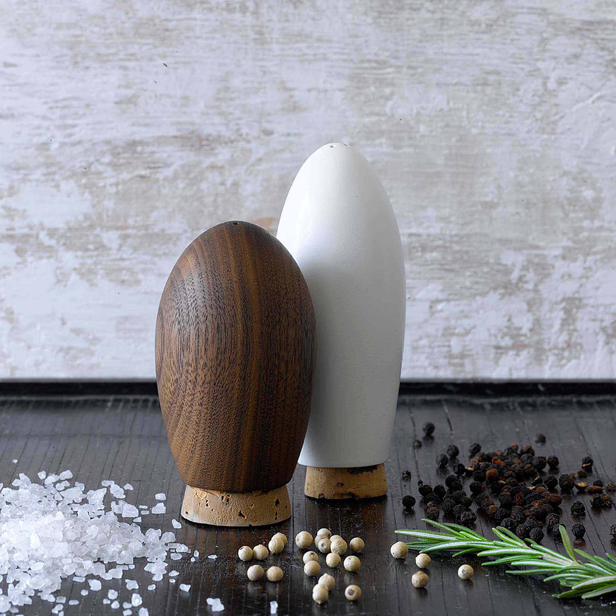 Salt and Pepper Shaker set by Diane Ruengsorn for Domestic Aesthetic.