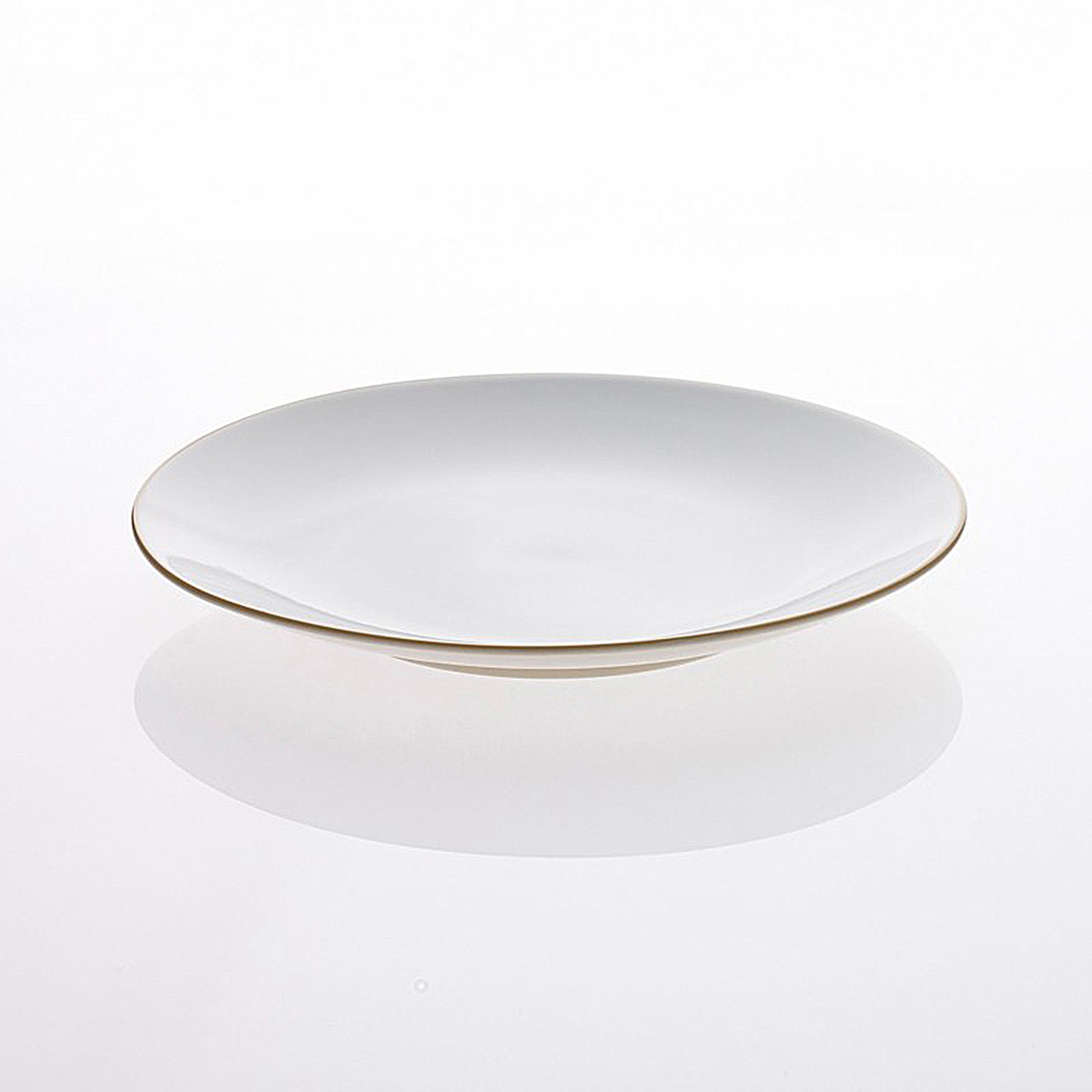 Oyyo large bone China dinner plate by Teroforma from Abode New York.