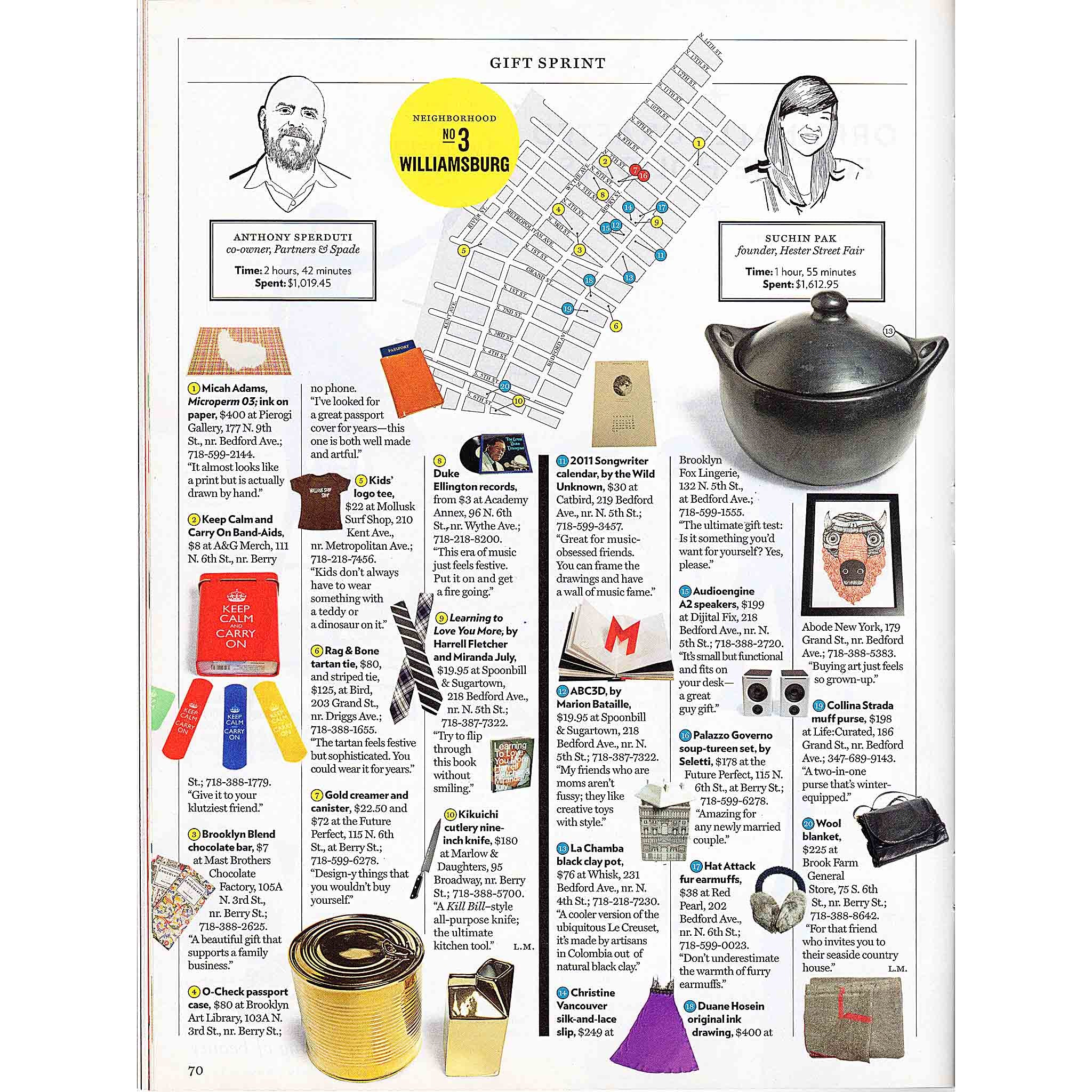 New York Magazine, 2010 All Not-So-Last-Minute Gift Guide: Suchin Pak's Picks