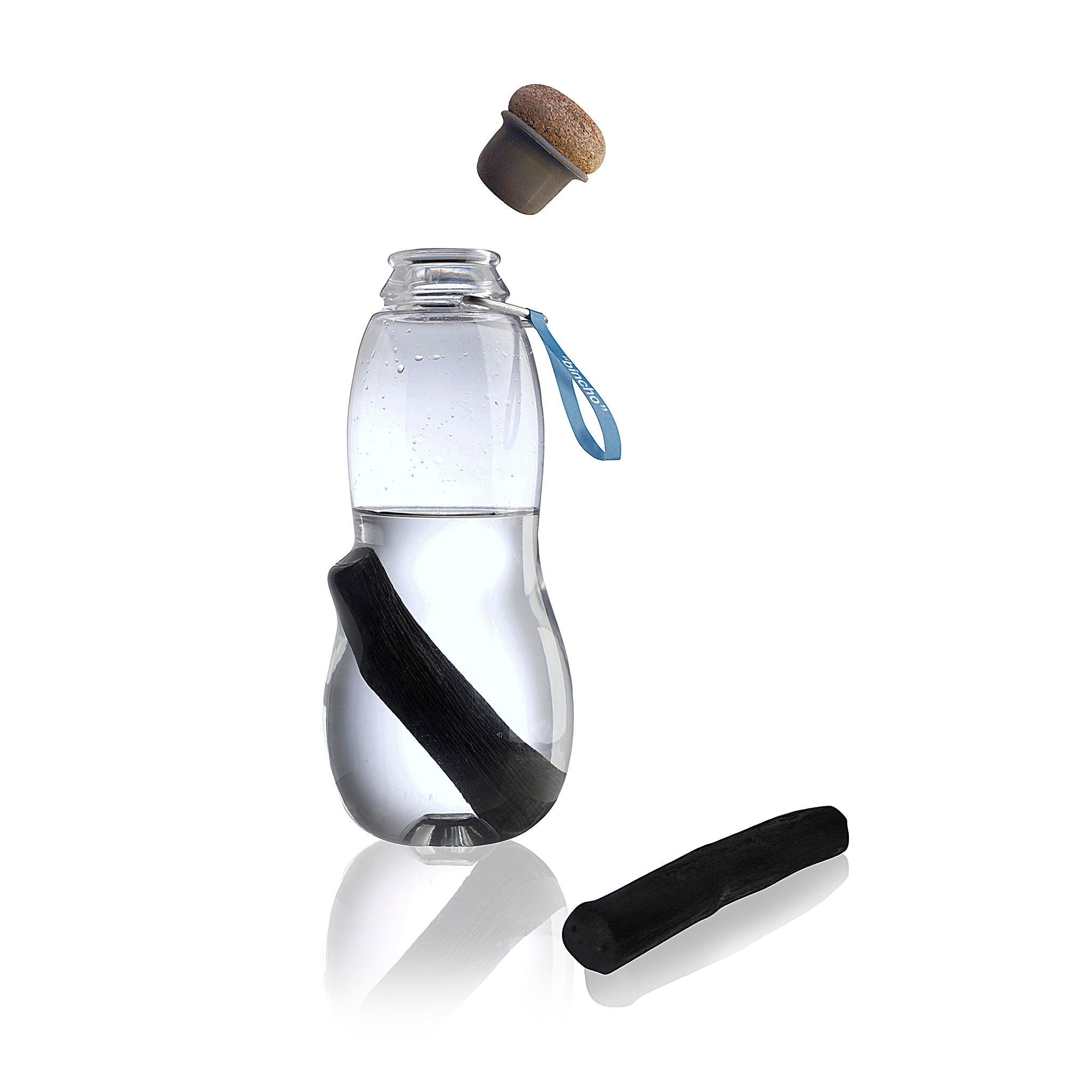 Black + Blum's Eau Good water bottle with charcoal filter.