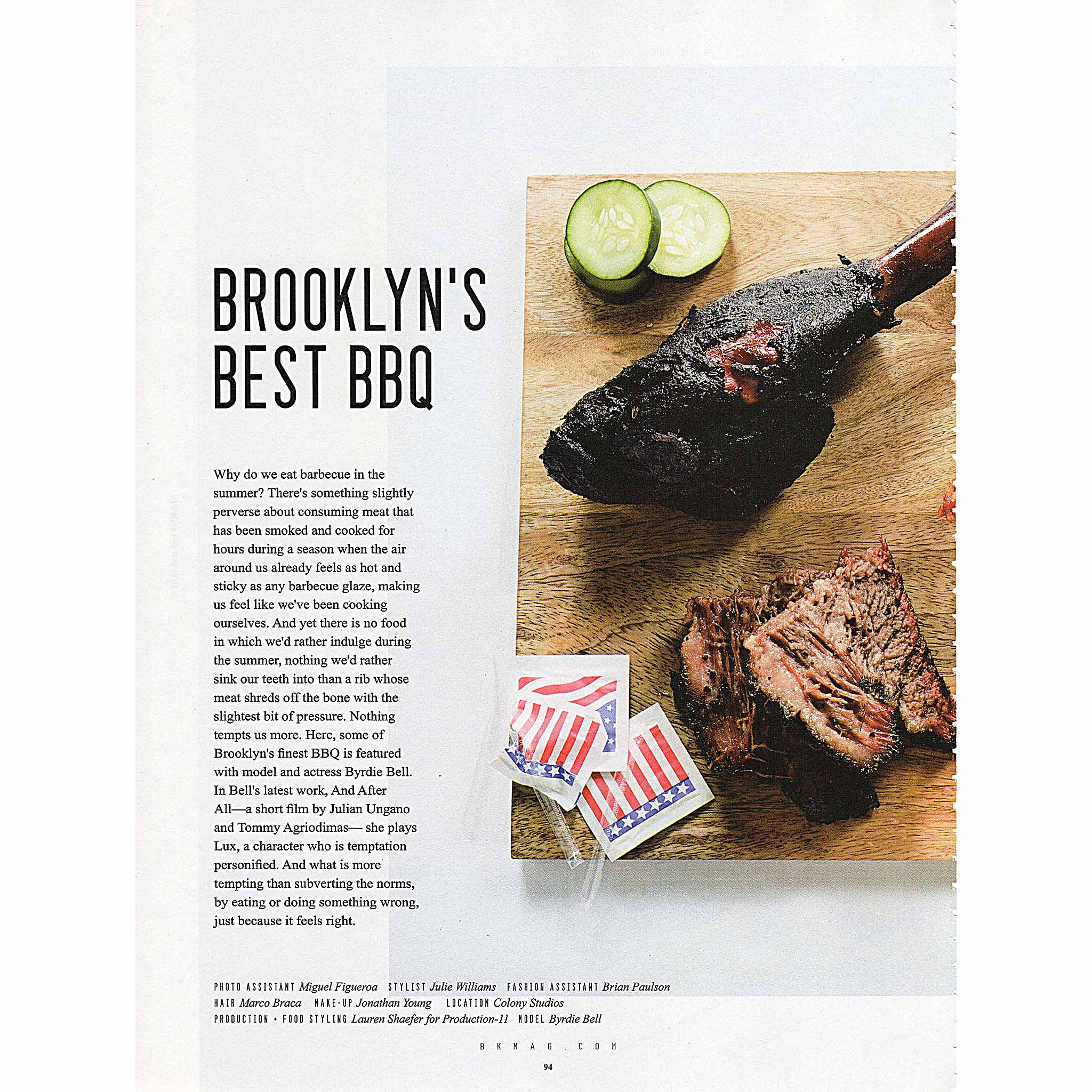 Brooklyn's Best BBQ by Brooklyn Magazine -June 10, 2013