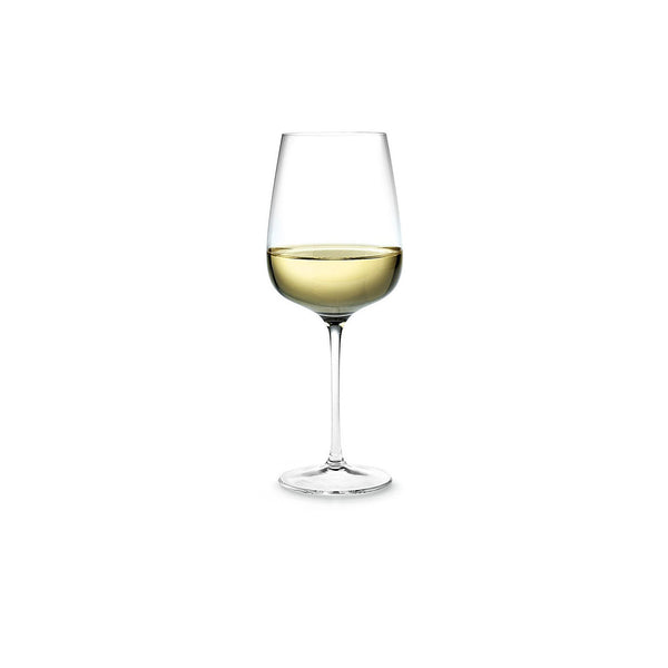 HOLMEGAARD BOUQUET WHITE WINE GLASS. SKU 4803112. Height: 21.3 cm. Volume: 41 cl. Dishwasher safe up to a maximum of 55°C.