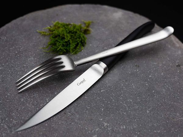 The RIB steak knife by Cutipol contains the perfection of cutting the tallest, most succulent and tasty meats.