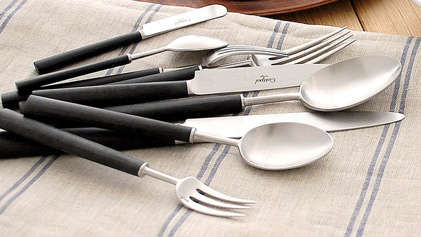 Cutipol Ebony Matte Brushed cutlery