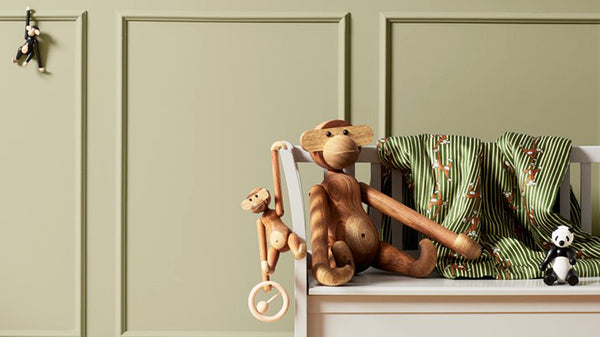 The Kay Bojesen monkey is a classic and a lovable friend who will be by our side through each stage of our lives – from the kids’ room to becoming a beloved design icon in the home.