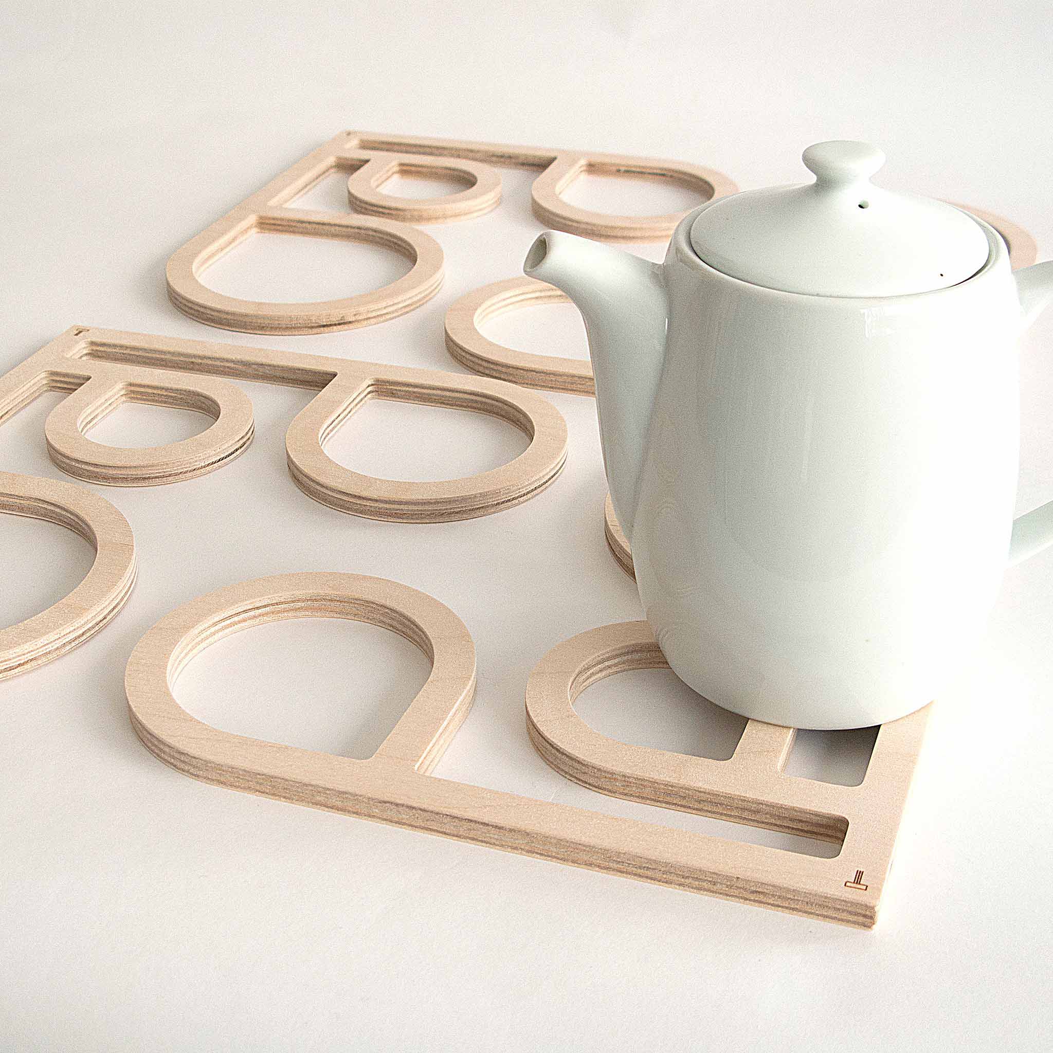 Model G Inside Out Wood Trivet by TOMA Object
