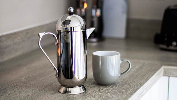 Nick Munro Shorty Pot Cafetière. SKU NM00114 / UPC 0400017875613. Shorty Pot Cafetière made from 18/8 polished stainless steel with stainless steel plunger mechanism.