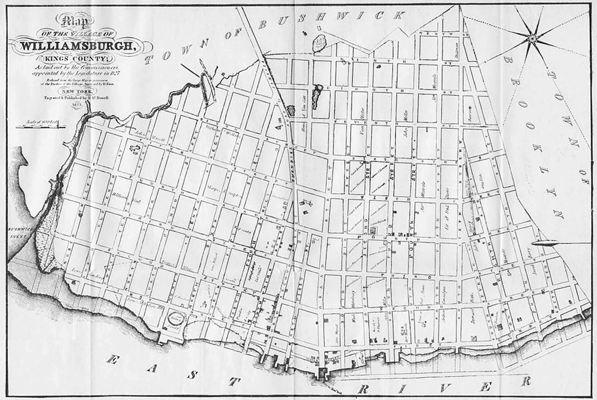 Map of Williamsburgh, Brooklyn.