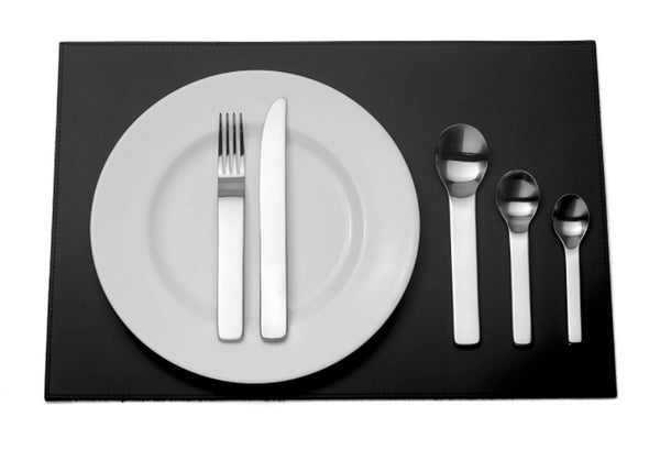 DAVID MELLOR CUTLERY Minimal stainless steel five-piece cutlery place setting