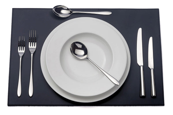 Pride six-piece cutlery place setting. PRODUCT CODE 4993717. Knife blades are made from high carbon stainless steel for a superior cutting edge. Comprising:  1 table knife 1 dessert knife 1 table fork 1 dessert fork 1 soup spoon 1 dessert spoon.