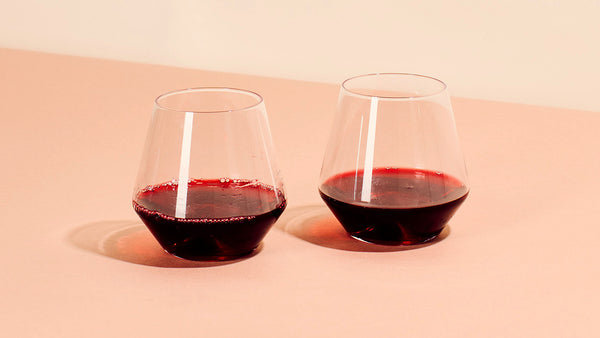 Monti-Rosso red-wine glass set by Daniele 'Danne' Semeraro for Sempli. SKU MONROBB2.