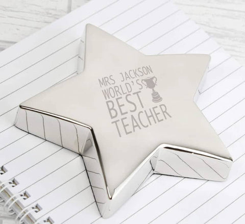 Paperweight for teachers desk