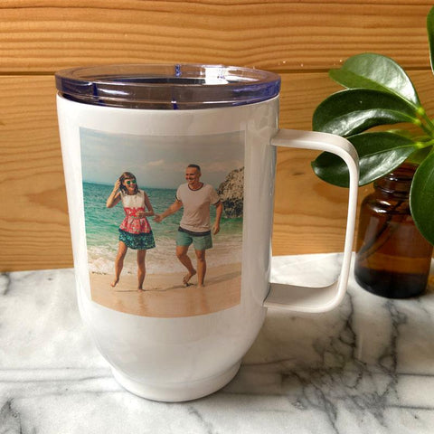 Personalised Reusable Coffee Cup with Photo