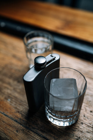 Hip flask for toasting the bride