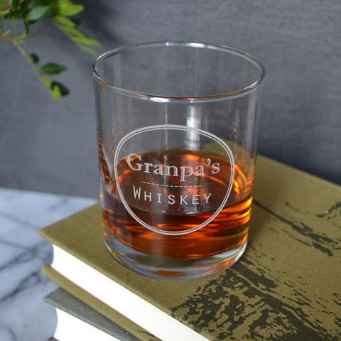 personalised whiskey glass