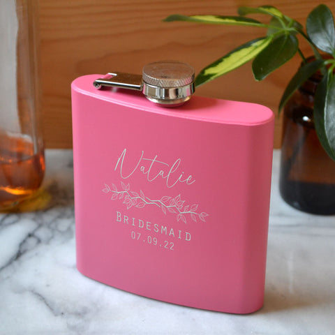Hip flasks for the bridal party