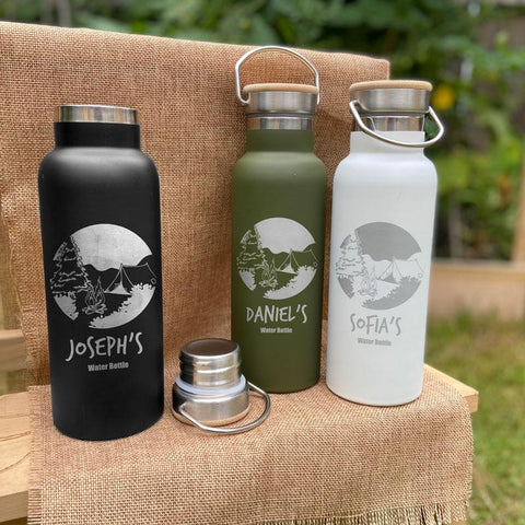 Personalised camping water bottle