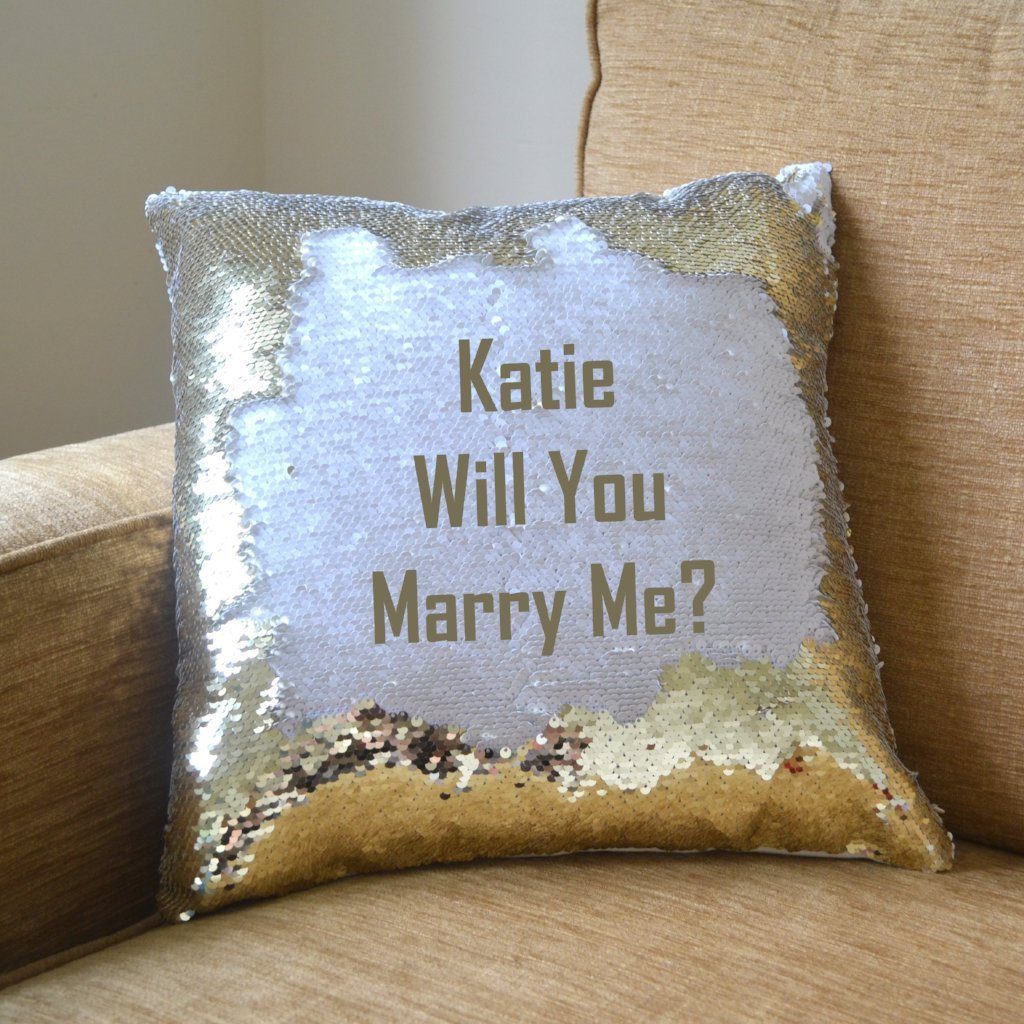 2 way sequin pillow