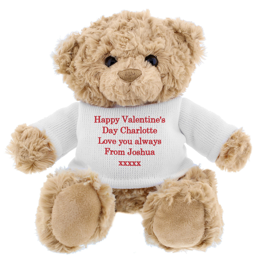 teddy bear with personalised message