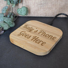 Bamboo charging pad