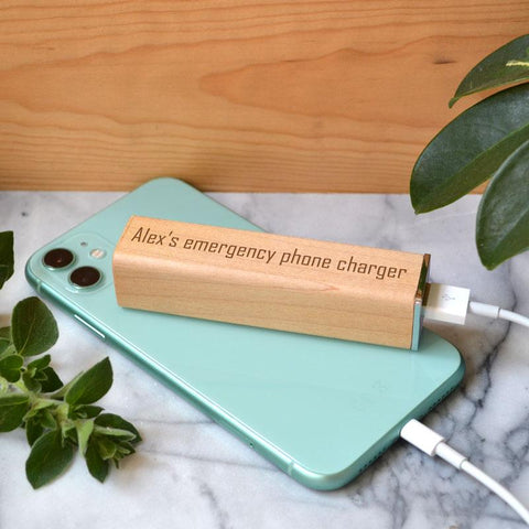 personalised powerbank phone charger