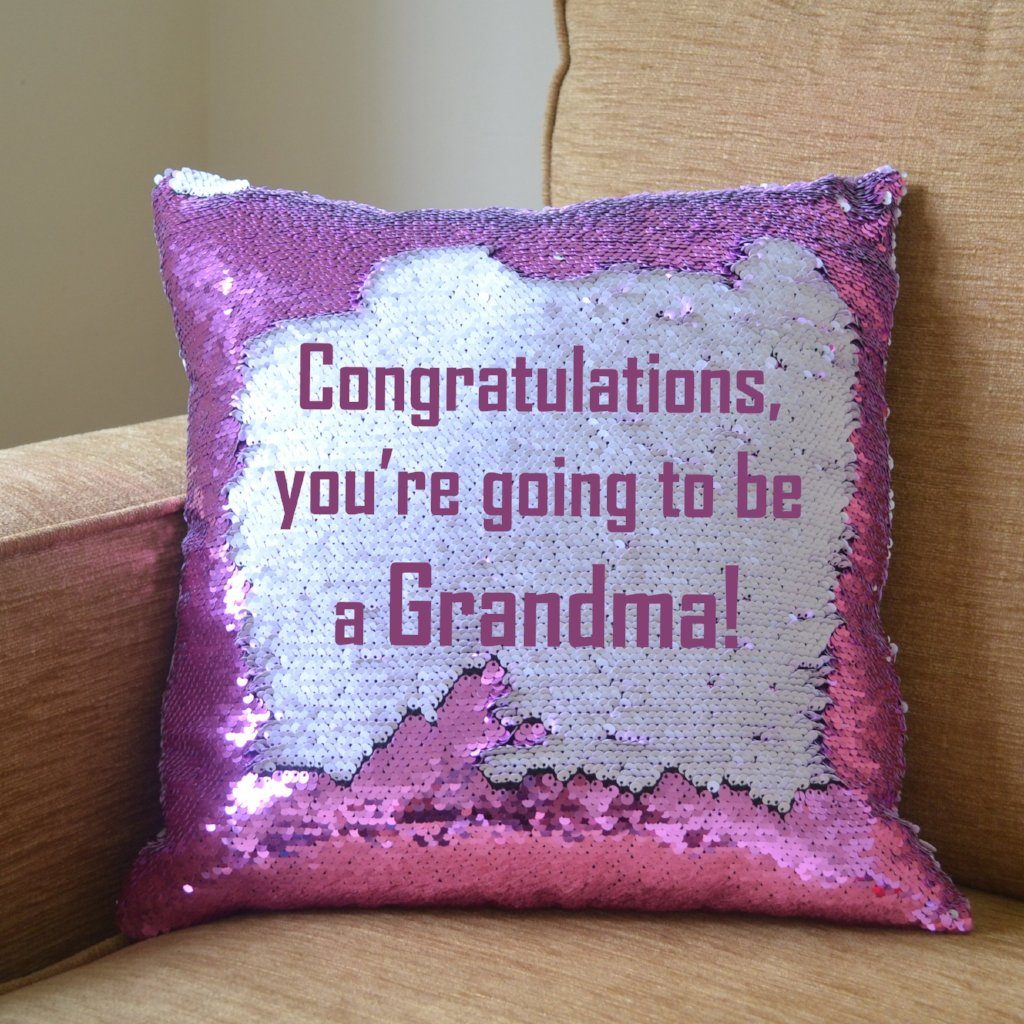 two way sequin cushion