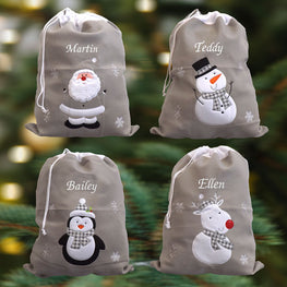 personalised santa sacks