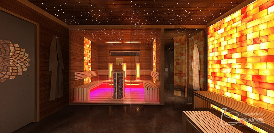 View of an infrared sauna.