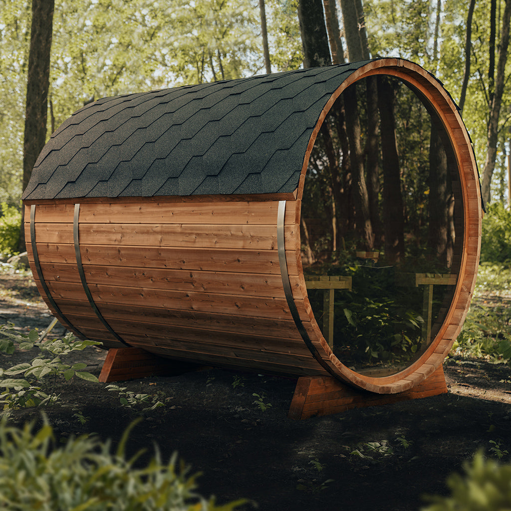 inspanning weekend ik ben slaperig Scandinavian Rustik Outdoor Barrel Sauna – Northern Saunas
