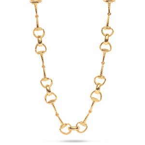 Capucine De Wulf Equestrian Snaffle Bit Gold 20" Necklace - Charles Mayer - Fit Bit Necklace