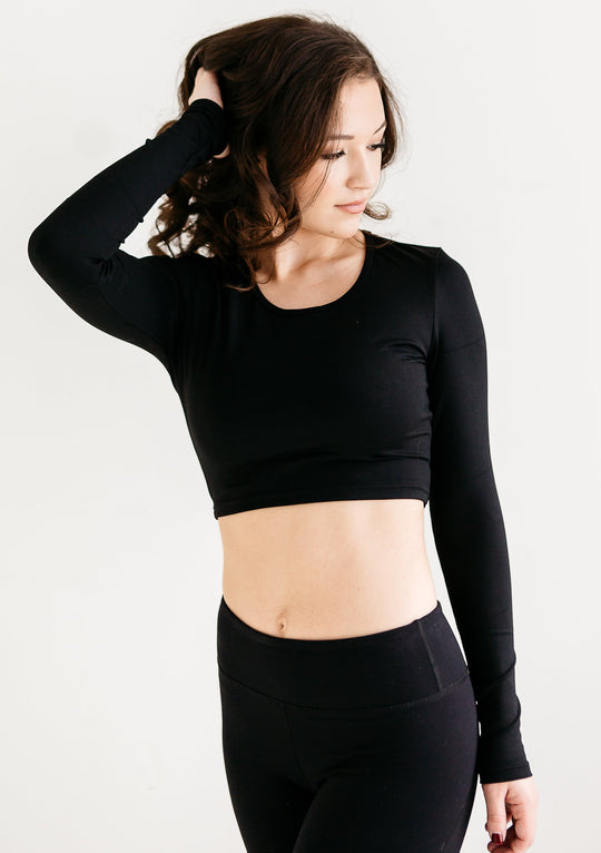 La Femme Renn Black Crop Top – BODYRENN