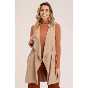 Twill Slade Vest - Fab and Boujee Boutiques