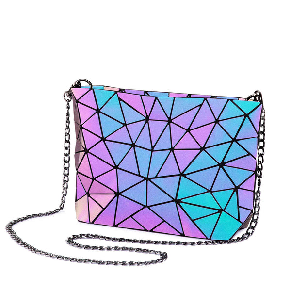 Geometric Luminous holographic Backpack purse, 2022 fashion