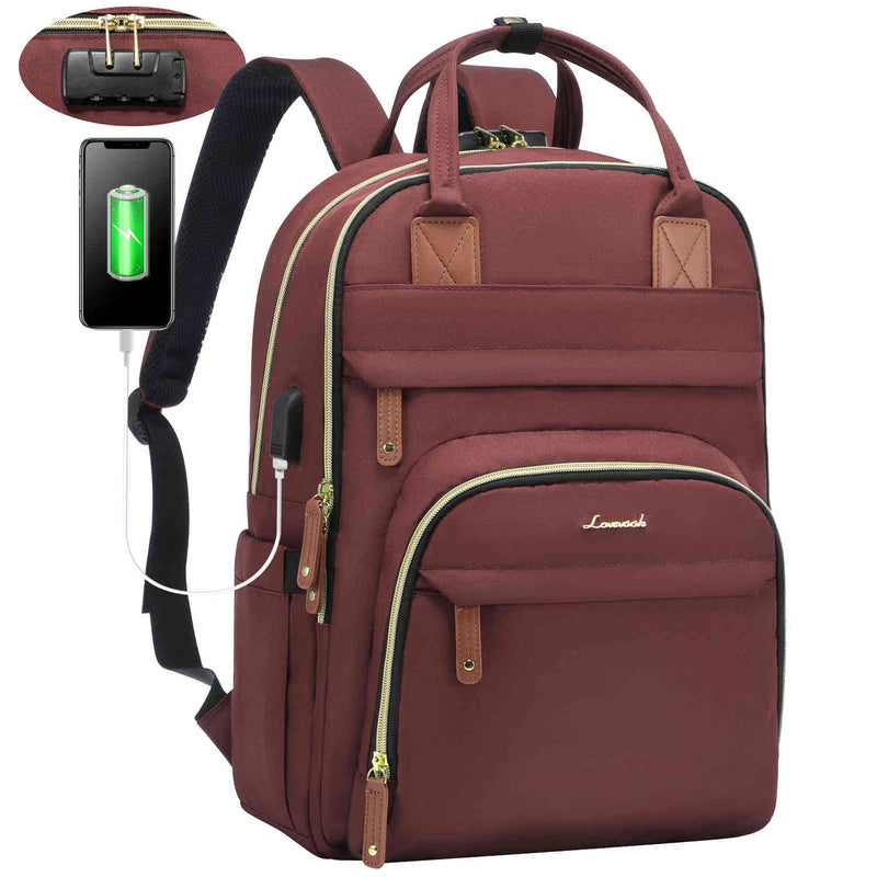 Lovevook Double Compartments Laptop Backpack With Digital Lock Fit 1 Lovevook 